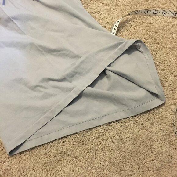 Vintage Ice Blue Grey Stretchy Seamless V-Neck Tank Top - Picture 11 of 11